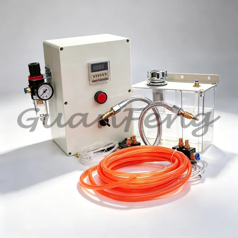 Automatic CNC Coolant Mist Sprayer Full System Kit, with Air Filter, Control Box, Water Tank