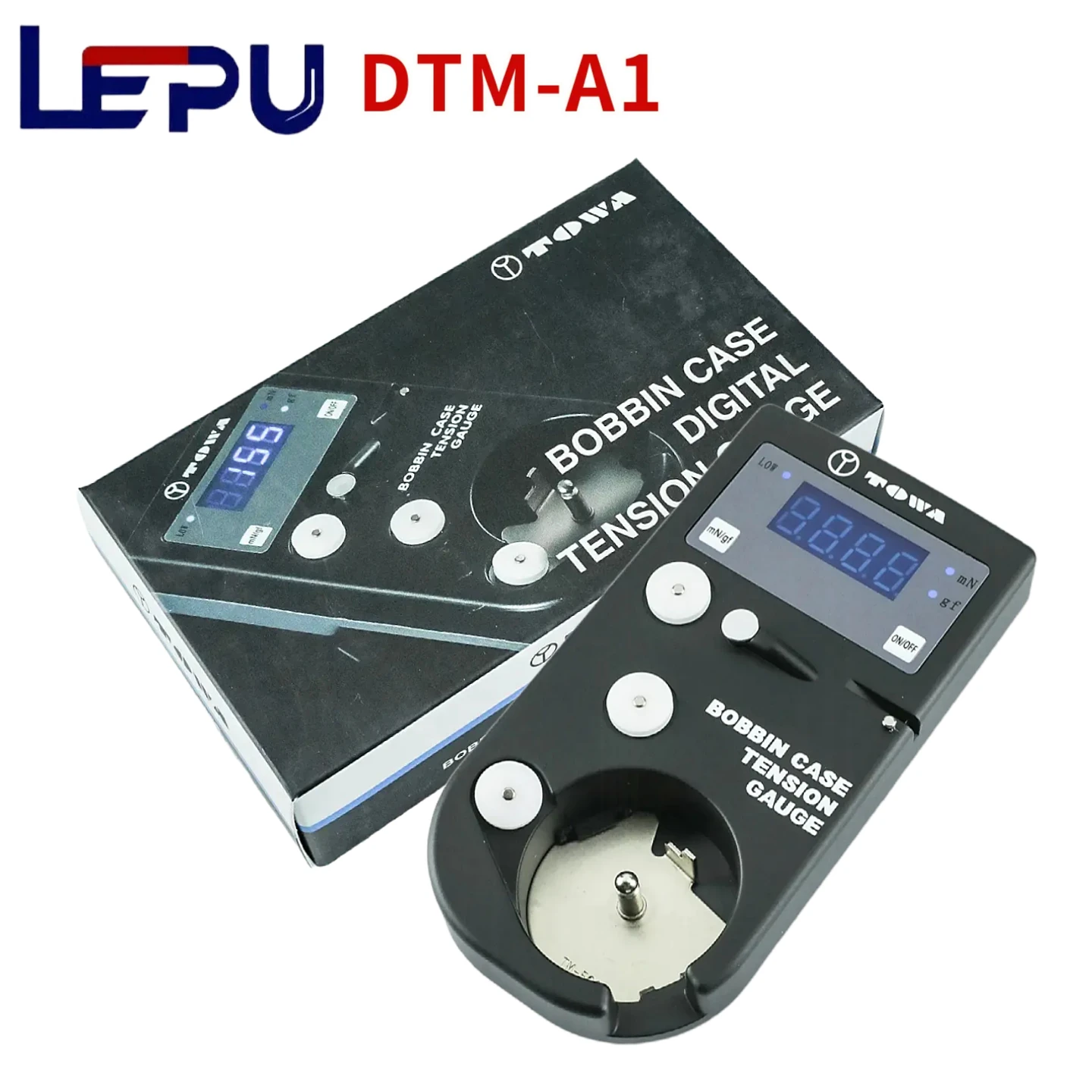 

TOWA DTM-A1 2.1cm Electronic Bobbin Case Tension Gauge Measurer & Elasticity Gauge for Computerized Straight Sewing Machines
