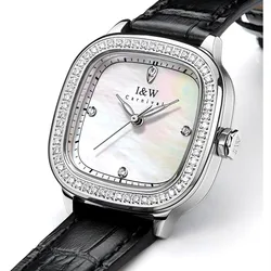 Relogio i & w Marke Damenmode quadratische Uhr Damen Luxus kleid Quarz Armbanduhren wasserdichte 30m Uhr für Frauen reloj mujer