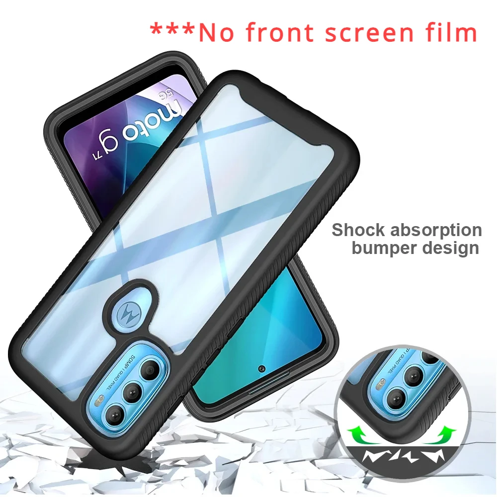 Hybrid TPU/PC Sky Case For Motorola Moto G71 5G Moto G51 5G Rugged Armor Fundas Capa Two Layer Shockproof Shell Hard Back Cover