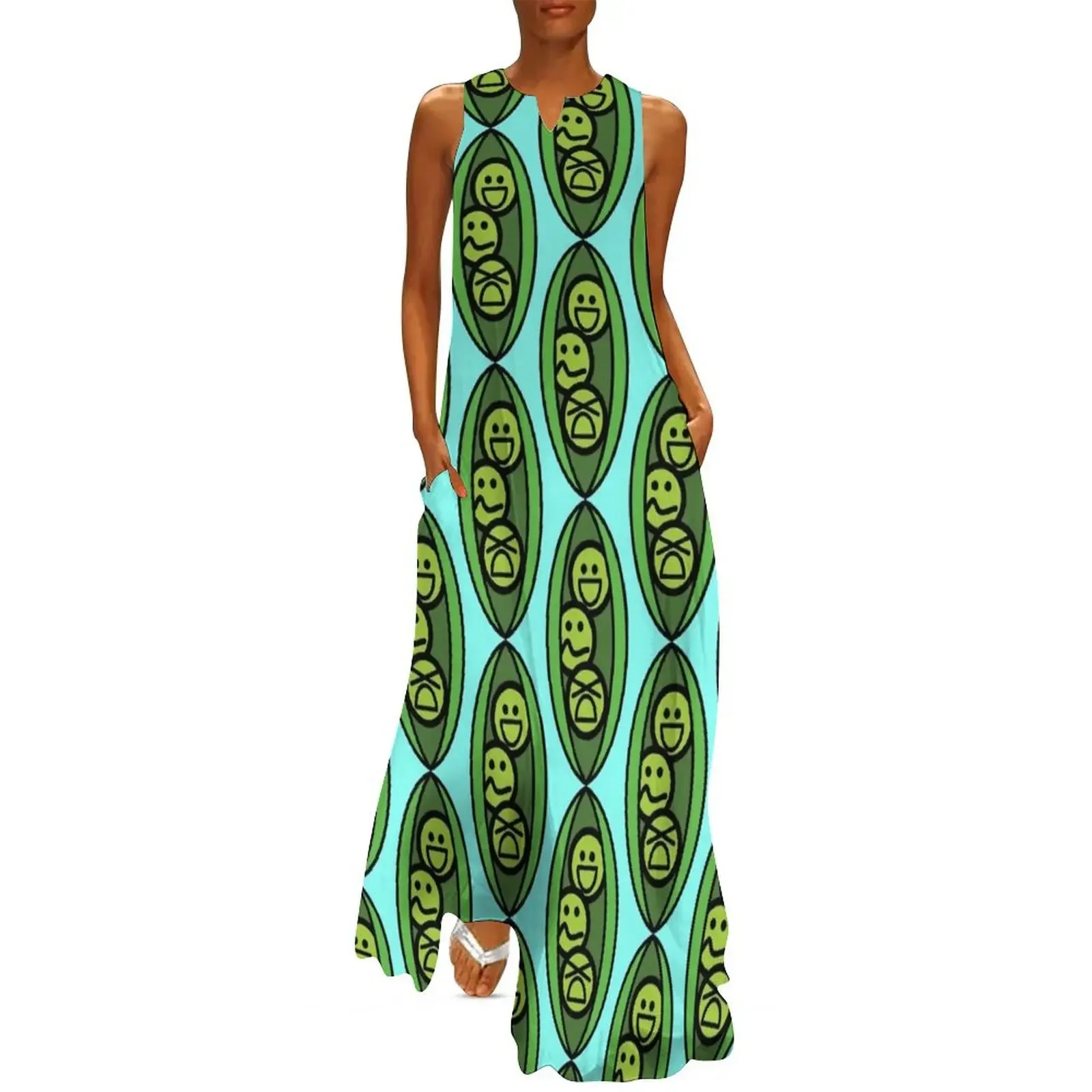 

A Couple of Peas in a Pod Long Dress women's luxury party dress Female dress Cocktail of dresses