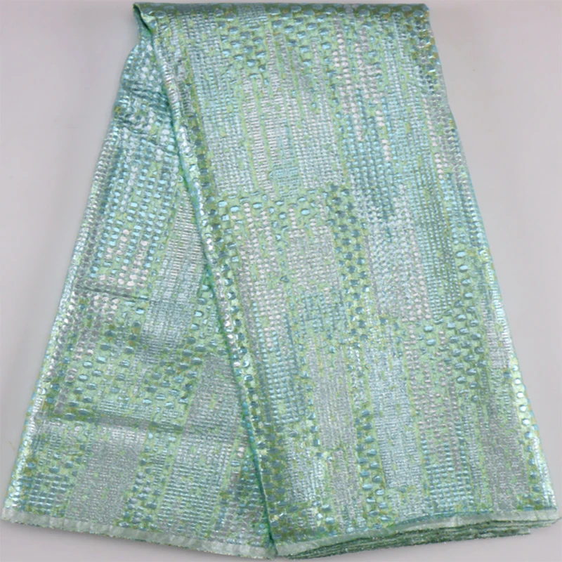 Vendita calda broccato Jacquard Tulle pizzo tessuto di pizzo francese tessuto di pizzo a rete nigeriano africano di alta qualità per abito da festa