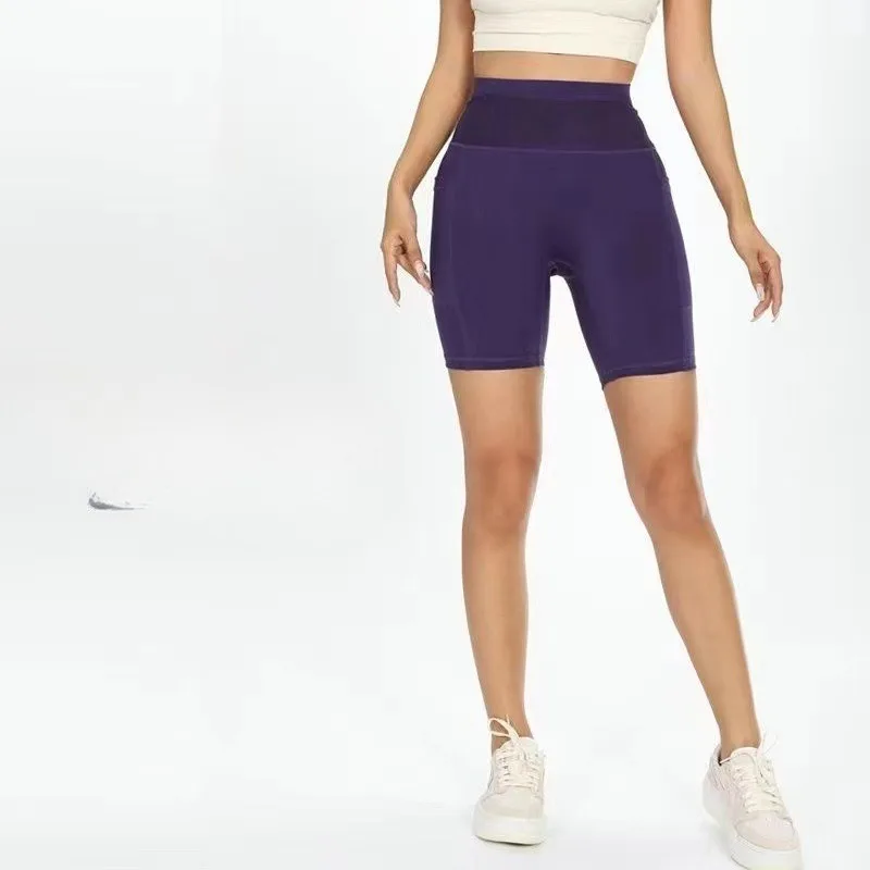 

6-Pocket 4 Inch Running Shorts, Quick Dry Performance Shorts for Marathon, Built-in Waist Pack & Compression Fit