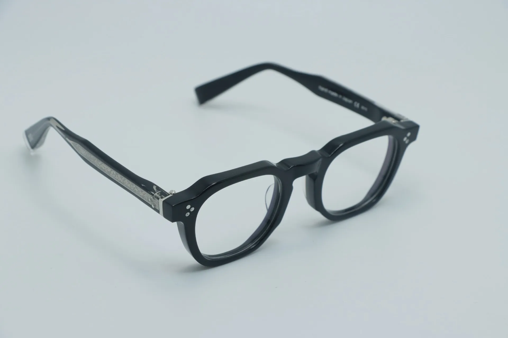 Japanese Handmade Men's Transparent Large Frames Luxury Designer Vintage Glasses Square Acetate Myopia Reading Eyeglasses