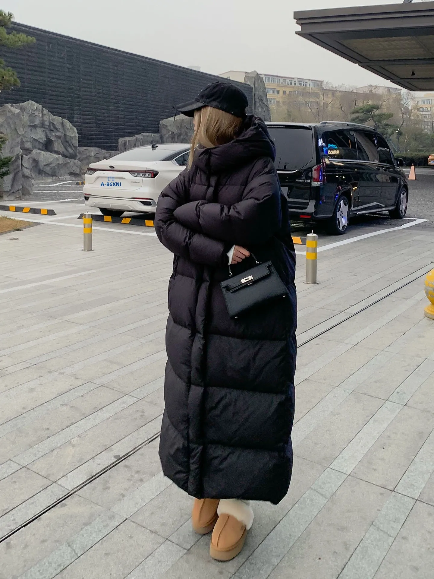 

KMZD Iceberg down Jaet Women's Thiened Long Sle Du Feather Padded Coat Casual Sle Winter Warm Zipper Closure Coat