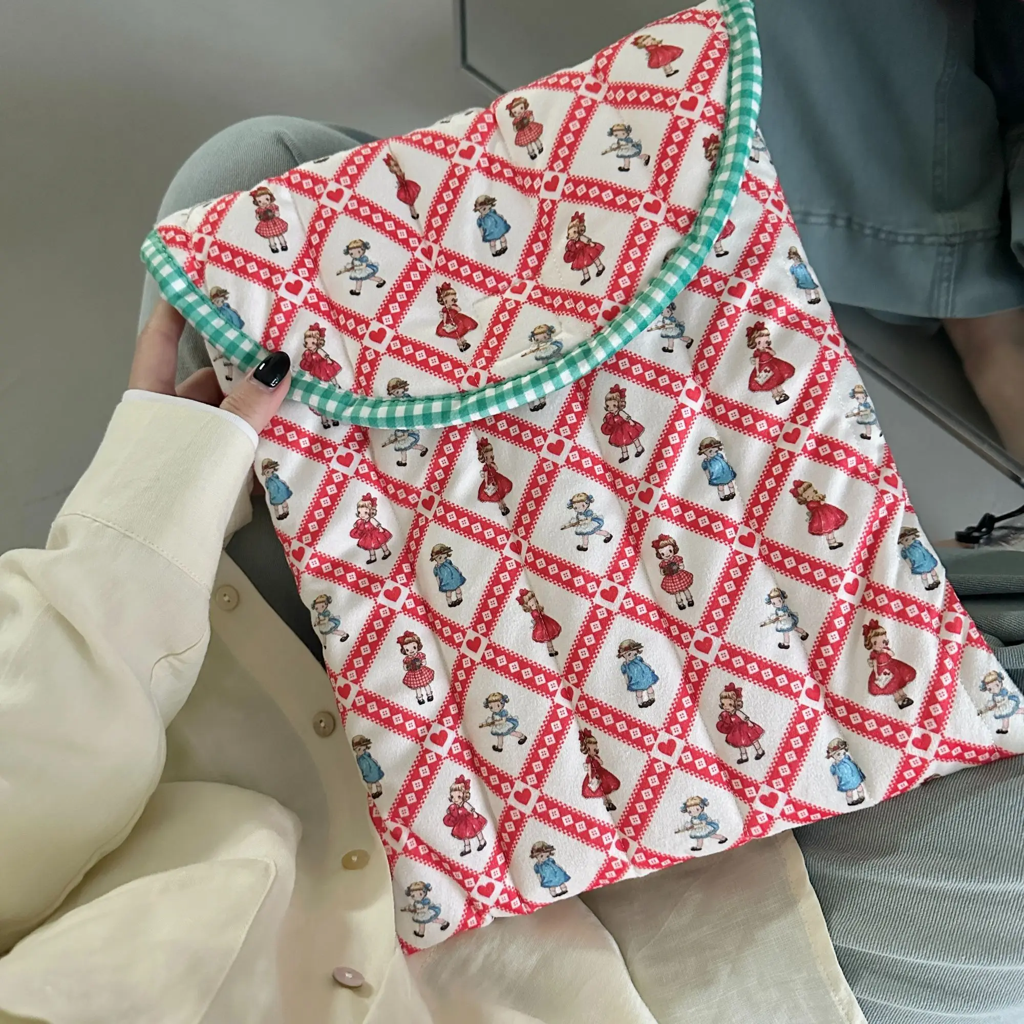 Ins لطيف الكرتون الماس مبطن حقيبة كمبيوتر محمول دفتر كم ماك بوك اير برو 13 14 15.6 بوصة للصدمات خفيفة الوزن حقيبة لابتوب #1