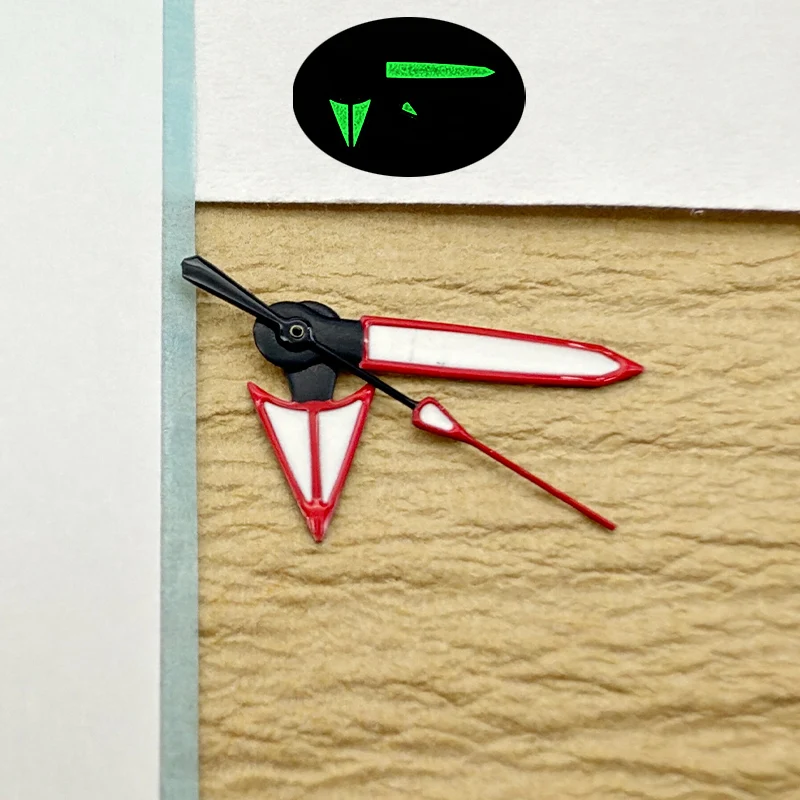 Mod NH35 NH36 Watch Hands Green Luminous Hands For NH35 NH36 4R35 4R36 7S26 Movement Men Watch Case Modification Parts