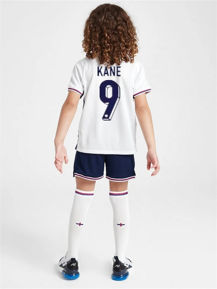 aldult children's clothing set Football sport Uniforms boy girl England  Fans Jersey  Training wear games kits Leisure shirt