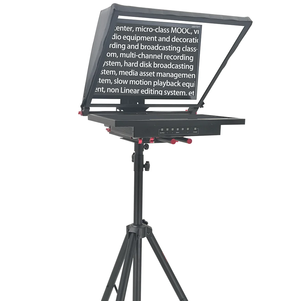 TYSTVideo-incorporado Teleprompter para Studio Room, DSLR profissional DV e câmera, China Technology