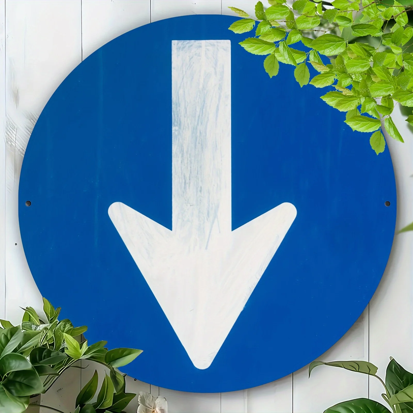 Retro Arrow Direction Metal Wall Art Vintage Aluminum Sign for Home Kitchen Garage Cafe Decor