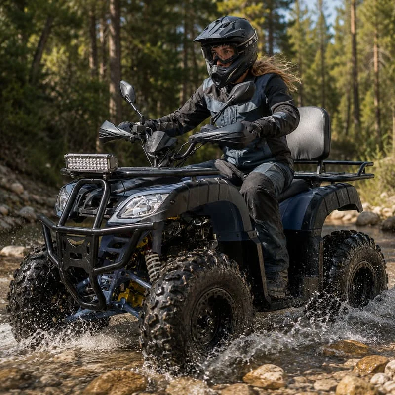 Rugged Adult Dune Buggy 4 Wheel ATV Customized Quad Bike Offroad All Terrain Racing Vehicle Adventure Trail Machine