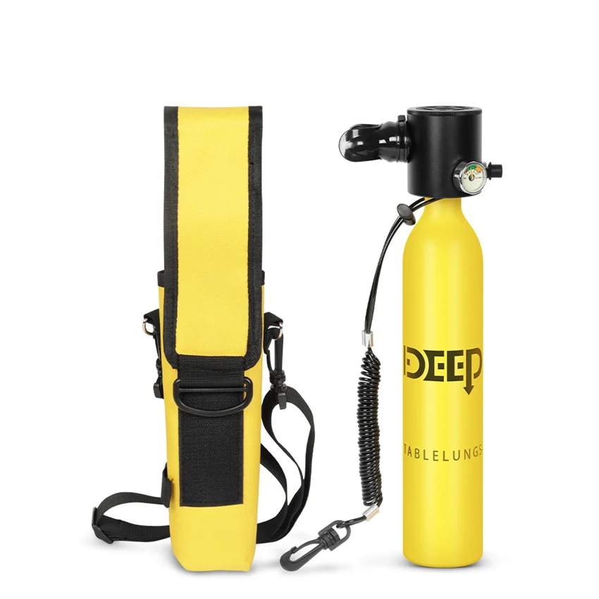 0.5L Mini Tank Diving Scuba Portable Diving Respirator 5-10 Minutes Underwater Breathing Equipment Oxygen Tank Kit