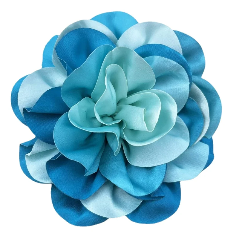 20cm Fabric Large Flower Brooch Pin Scarf Button Corsage Fashion Lapel Pins for Women Party Clothing Accessories Badges Gifts