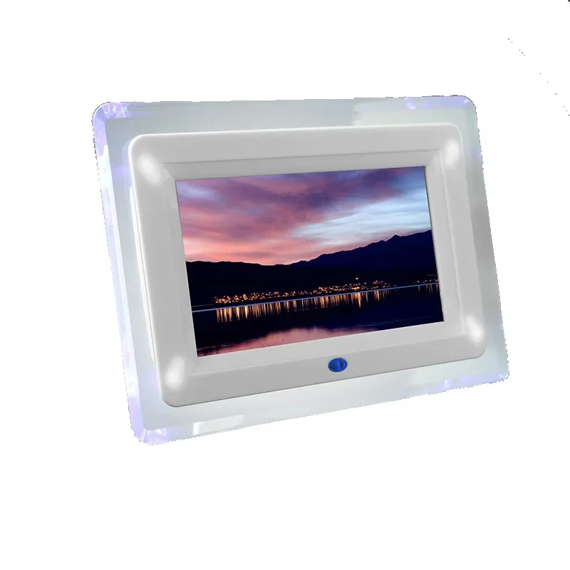 

7-Inch digital photo frame electronic album, acrylic led photo frame with lamp, holiday commemorative gifts