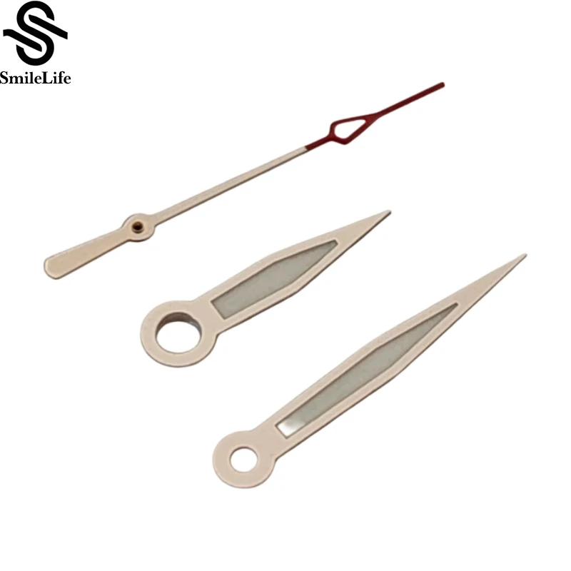 SmileLife Argento Orologio lancetta Argento-Rosso Secondo Fit NH35/NH36/4R/7S Movimento automatico Lancette dell'orologio Accessori Parti di orologi