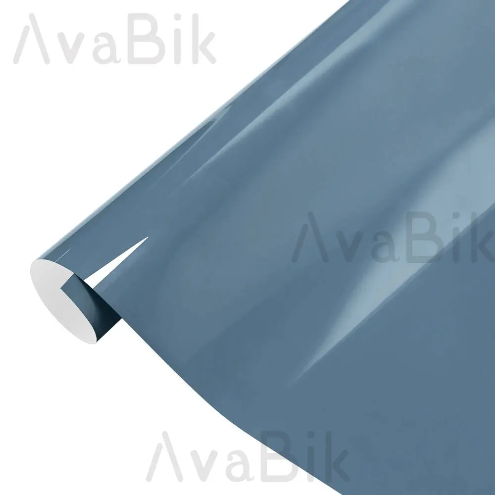 PET-Quality Gloss china Blue Vinyl Wrap Film With Air Release Initial Low Tack Glue for Vehicle Decal Trim Console