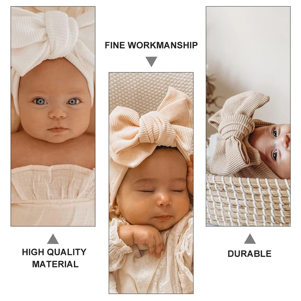 

2Pcs Baby Headbands Hairband Large Bow Hair Accessories Newborn Infant Holiday Festival Birthday Christmas Party