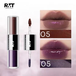 ROMANTIC BEAUTY Double Ended Lip Gloss Mirror Long-lasting Liquid Heart Machine Lipstick Base Not Easy To Stick To Cup Makeup