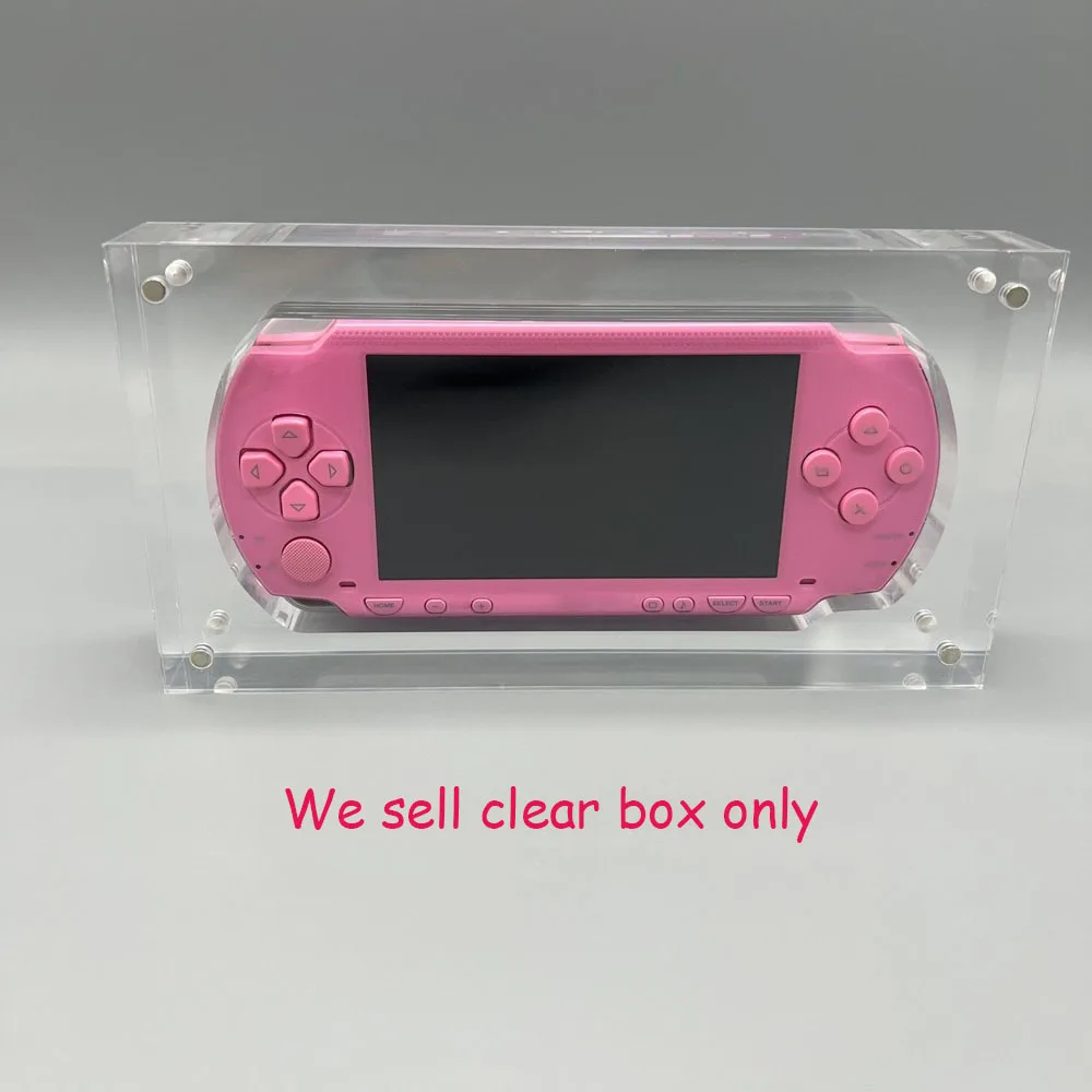 10pcs Transparent Magnetic Acrylic box For PSP1000 Game Console Cover Shell Box Clear Display Storage Stand game Accessories