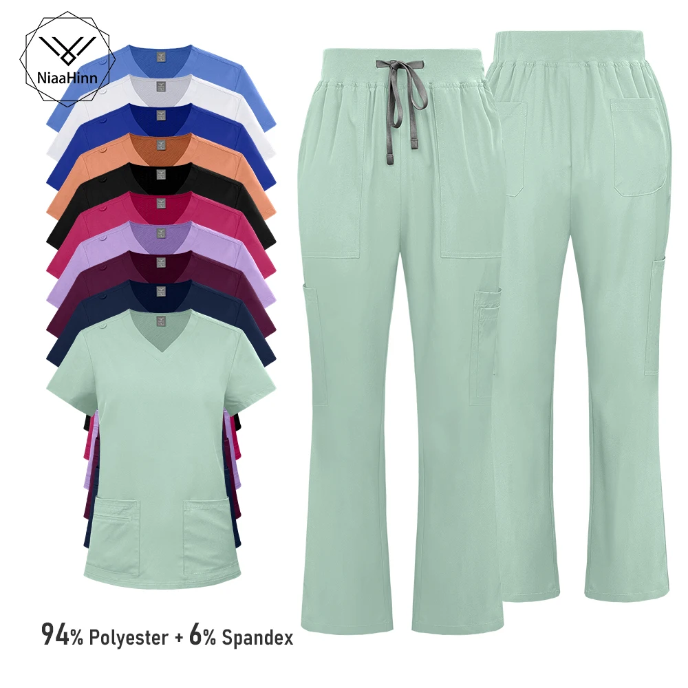 niaahinn-esfrega-feminino-elegante-multi-cor-uniforme-de-enfermeira-para-mulheres-manga-curta-bolso-superior-calcas-definir-artigos-de-enfermagem-medica