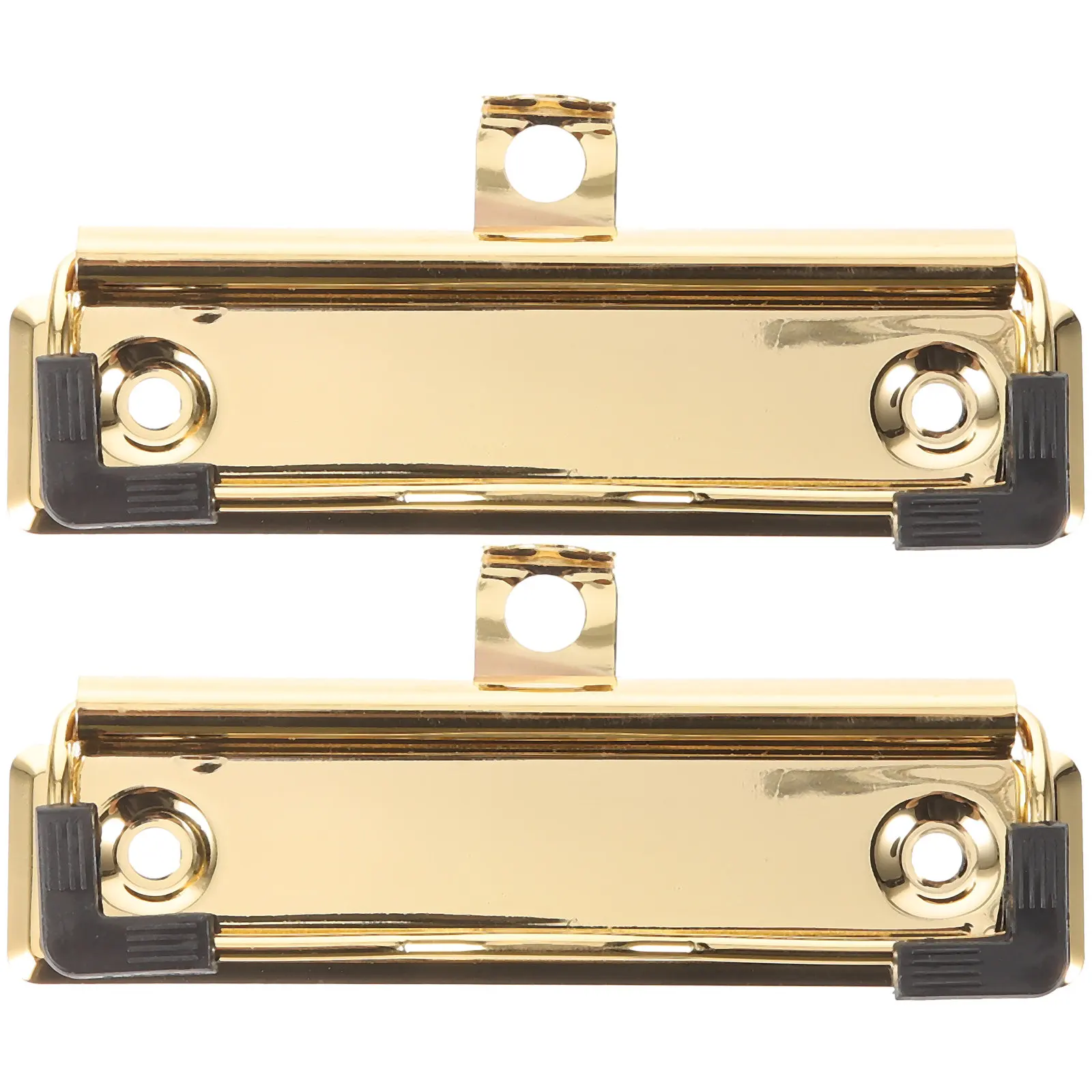 

2pcs Metal File Holder Clips Multifunctional Strong Spring Document Clamp For Office School Hospital Laboratory Mountable