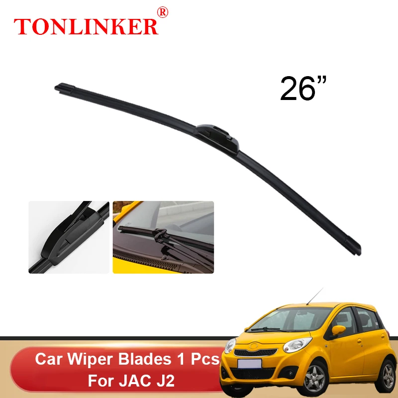 

TONLINKER Car Front Windscreen Wiper Blades For JAC J2 2013 2014 2015 2016 Hatchback Car Accessories Wiper Blade Brushes Cutter