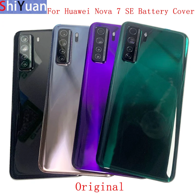 

Battery Cover Rear Door Housing For Huawei Nova 7 SE P40 Lite 5G Back Cover with Camera Frame Logo Replacement Parts