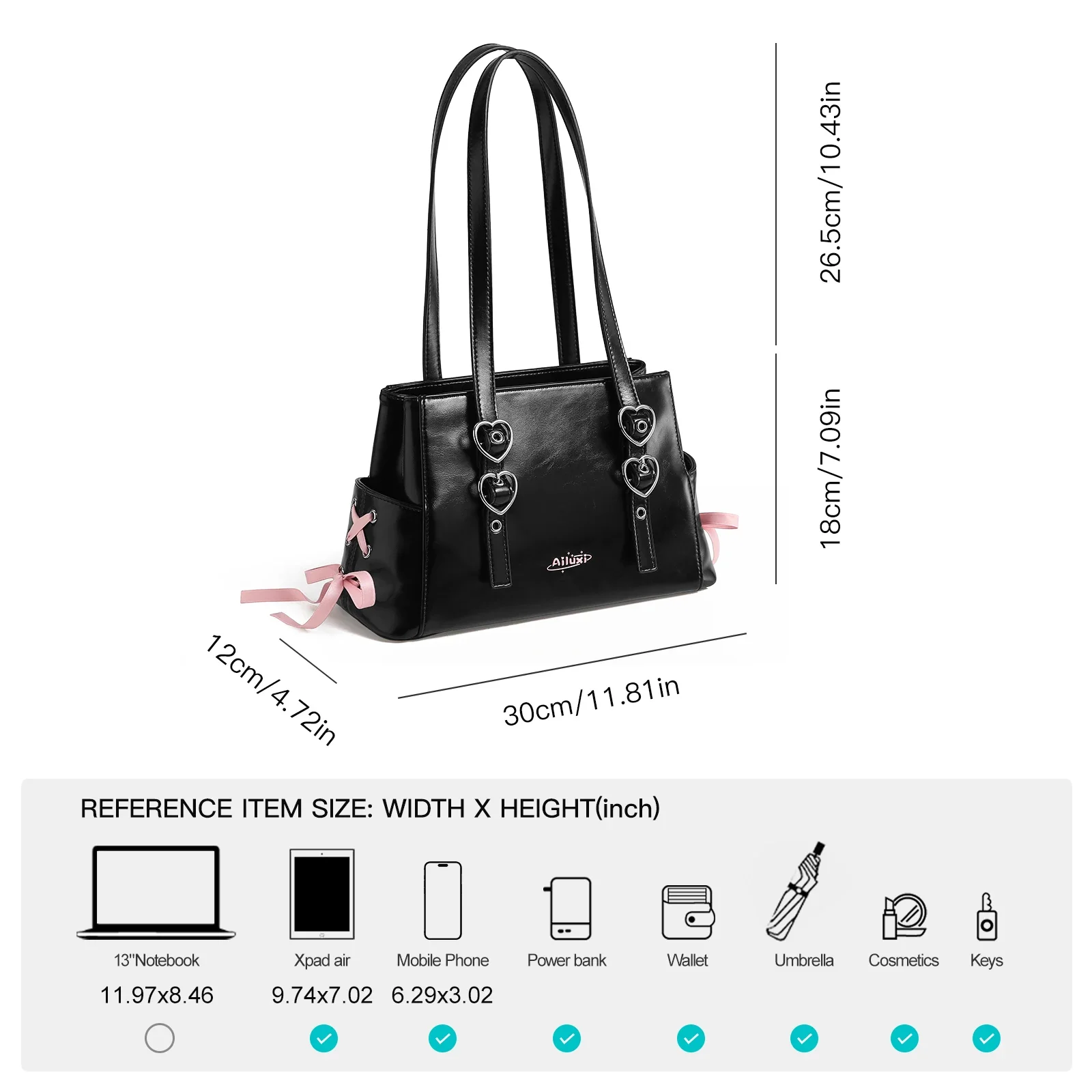 AILUXI Designer Bags For Women Tote Bag Large Capacity Underarm Bag High End Commuting Crossbody Bag for Women ShoulderHandbag