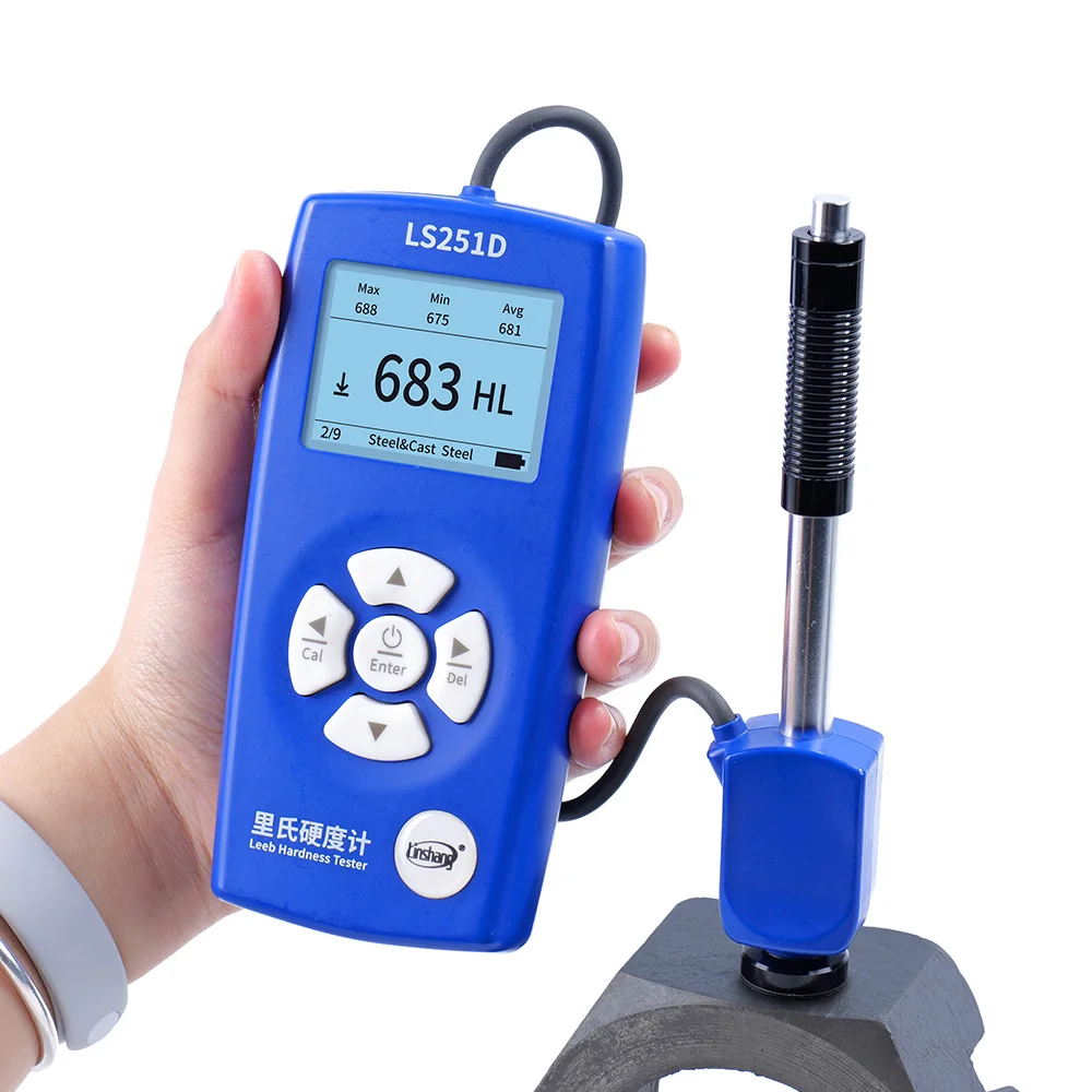 Pro Grade Portable Hardness Tester 251D High Precision HRC HRB HRA HB HS HV Leeb Hardness Tester For Steel