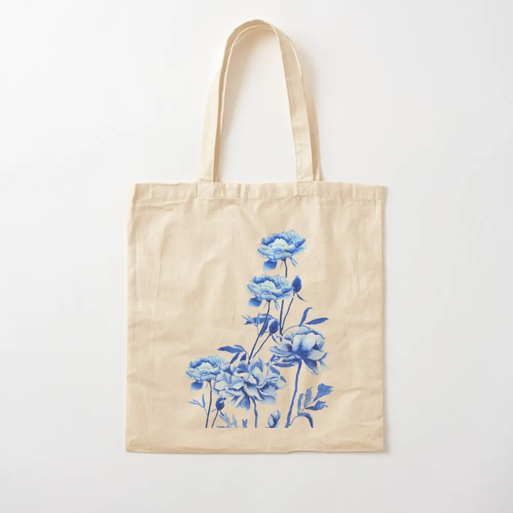 

blue peony arrangement Tote Bag shopping cart bags Woman shopper bag Canvas Tote Bag