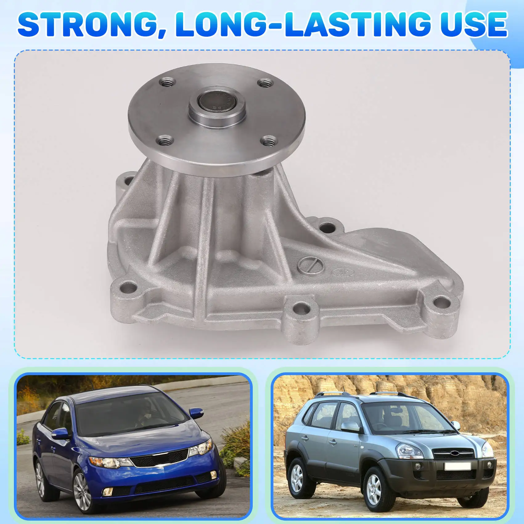 

Water Pump For HYUNDAI Elantra Tucson KIA Forte Seltos Soul 1.6L 1.8L 2.0L 25100-2E000