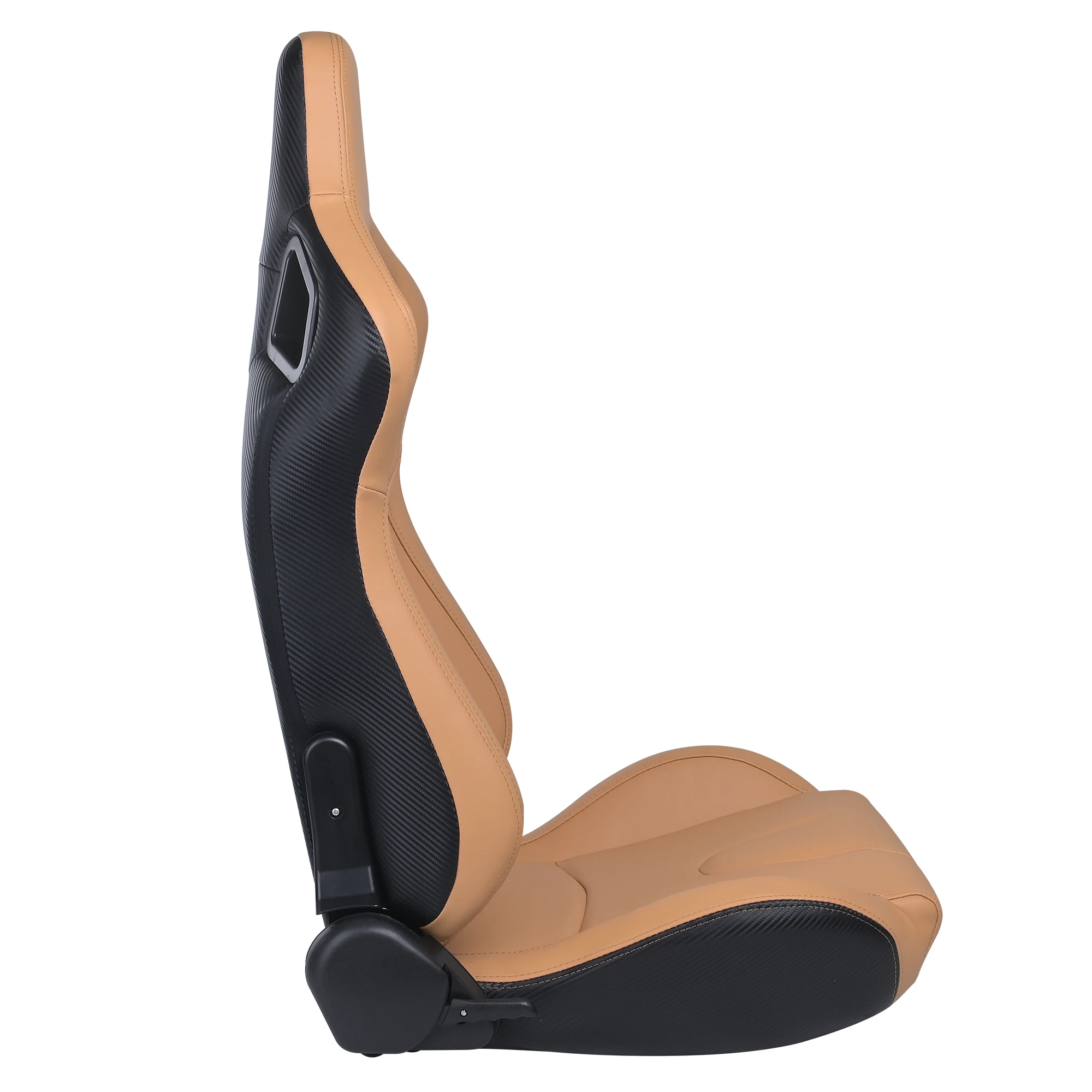 1041 Beige Universal High Quality Leather Racing Simulator Adjustable Bucket Seats For Car Sim Racing Seats view 6