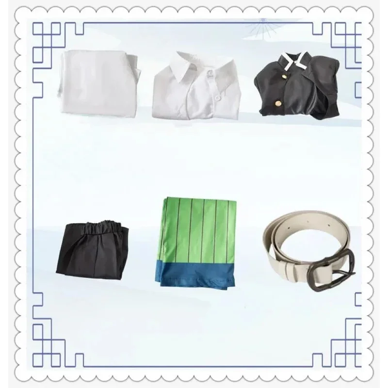 Anime Kanroji Mitsuri Cosplay Costume Kimetsu No Yaiba Costume Kimono Uniform Kanroji Mitsuri Wig Halloween Clothing