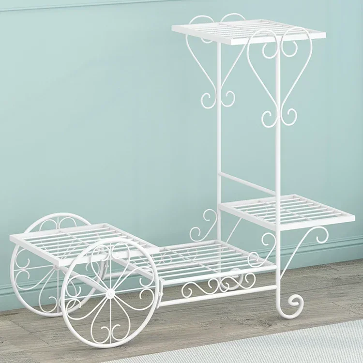 

Balcony potted plant shelf standing multi-layer storage rack display flower stand