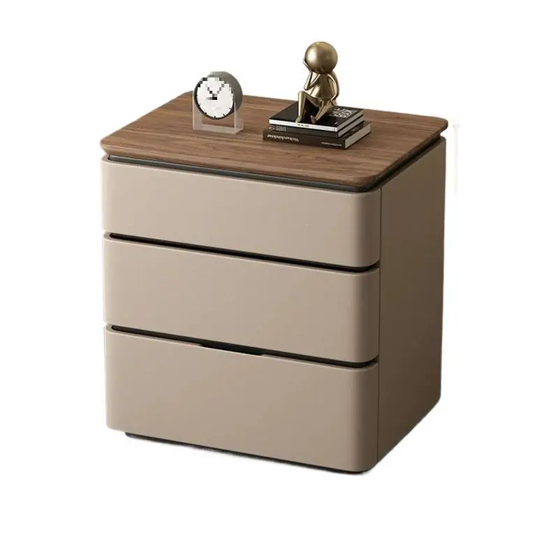 

Minimalist new solid wood bedside table, household bedroom bedside table