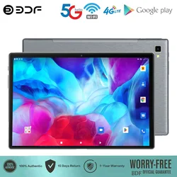 BDF New 5G Pad 10.1 Inch Android Tablets Octa Core 8GB RAM 128GB ROM 4G LTE 5G WiFi Tablet Pc Double SIM Card HD Display 5000mAh