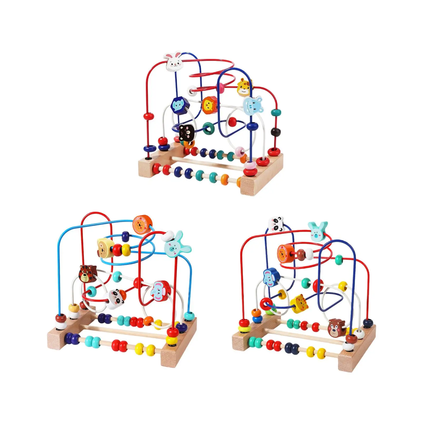 Wooden Bead Activity Toy for Preschool Learning And Skill Development