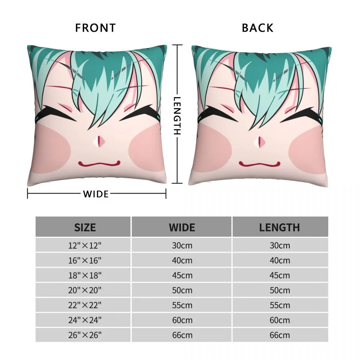 Hypnosis Mic Sasara Square Pillowcase Polyester Linen Velvet Pattern Zip Decorative Pillow Case Bed Cushion Cover Wholesale