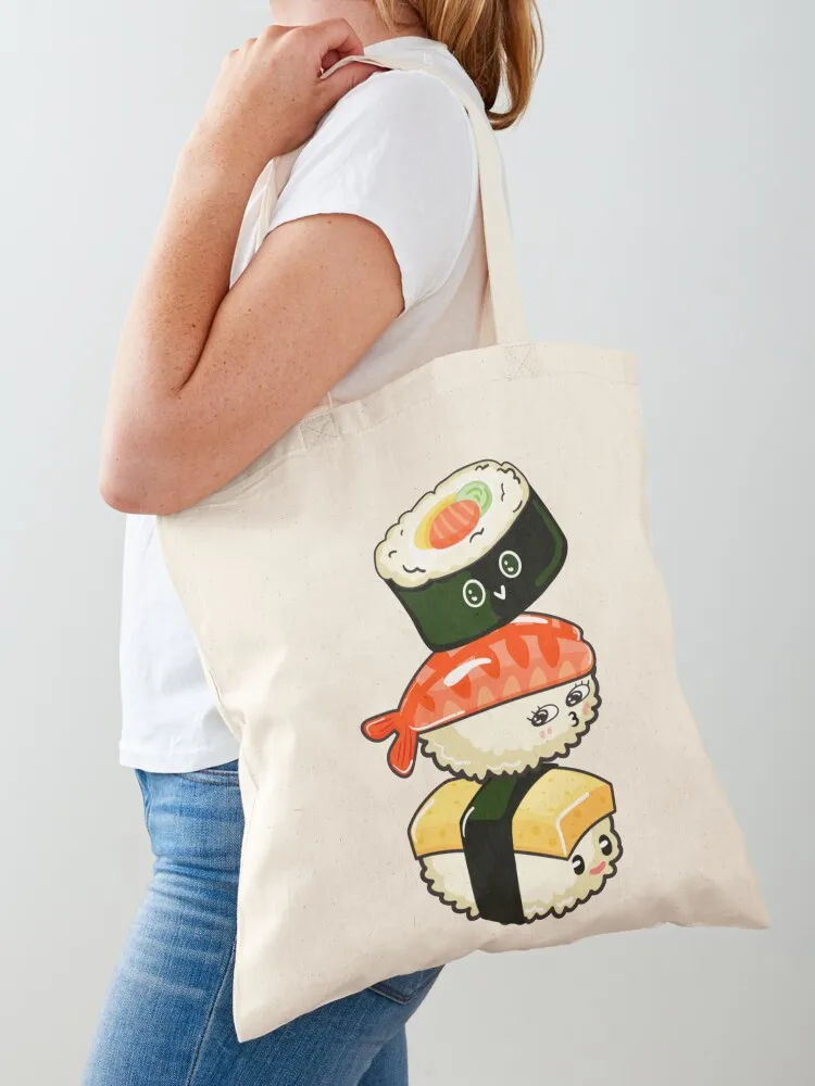 Sushi kawaii Tote Bag shopping trolley bag university shopper bag shopping Canvas