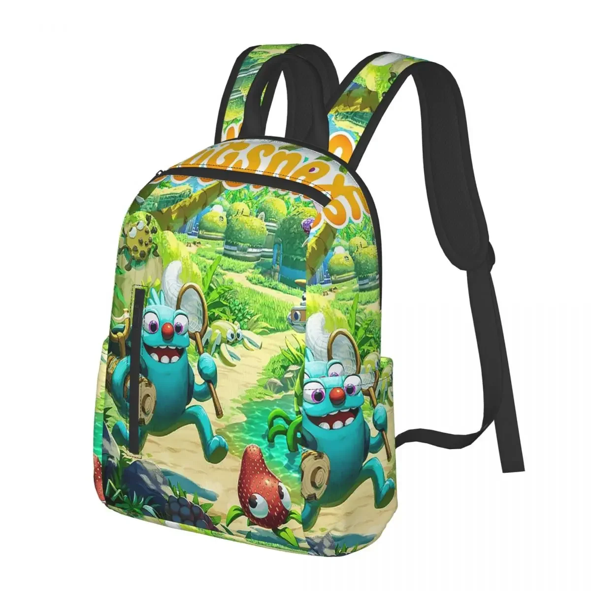 Bugsnax Game Poster Student Backpack School Bag Hiking Travel Daypack for Men Women Bookbag Shoulder Bags