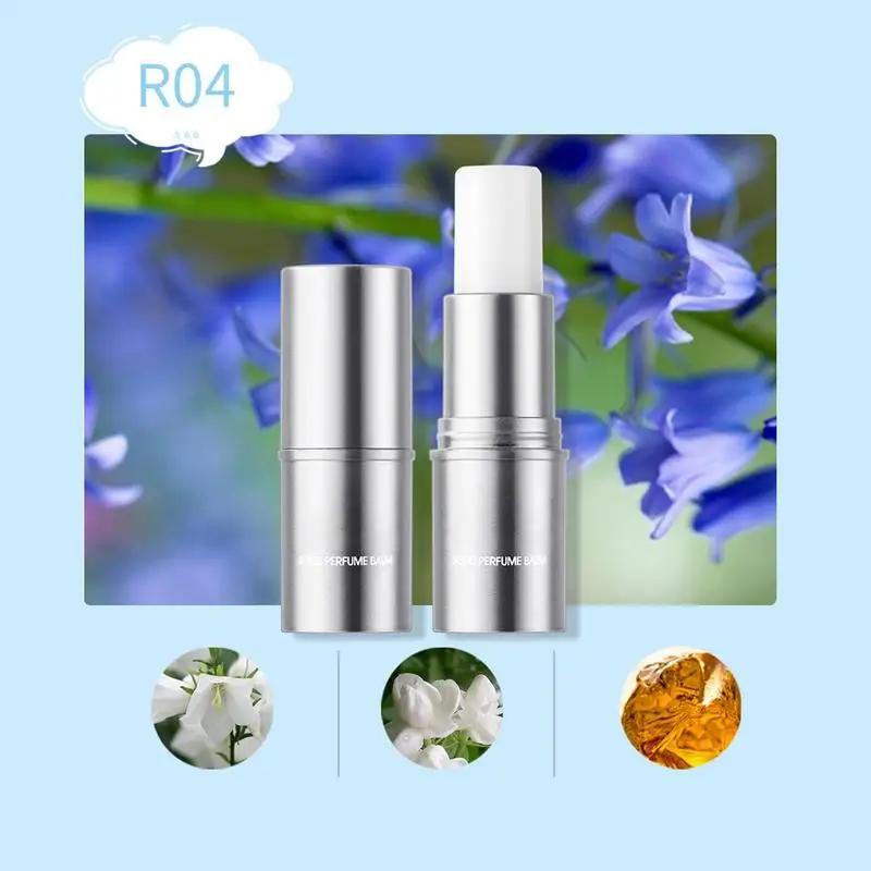 Solid Perfume Long-Lasting Solid Fragrance Balm in Elegant Lipstick Tube Perfume for Home Working Business Trip Traveling Dating