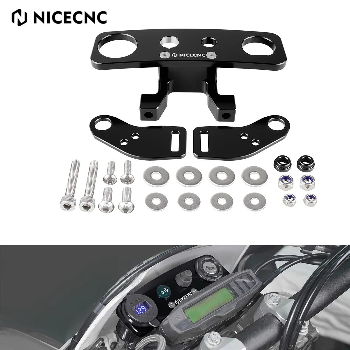 2023 For KTM EXC 300 Ignition Device Relocation Dash Kit XCF-W 500 EXC-F 450 EXCF 350 250 XC-W 300 EXC 250 XCW 150 2017-2023