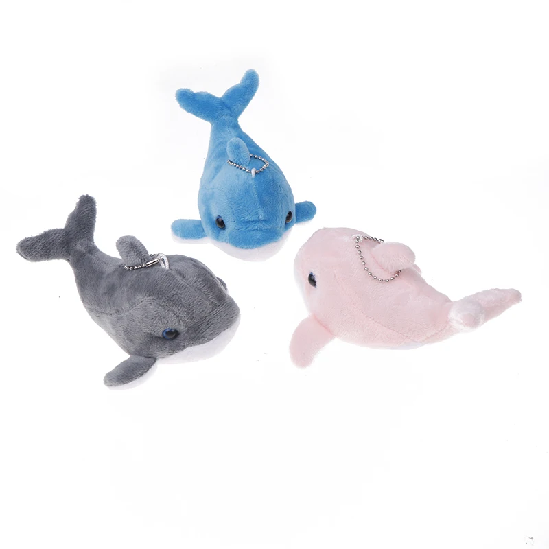 Whale Plush Keychain Whale Doll Lady Bag Luggage Car Ornament Children's Sea Animal Toys Kawaii Girl Accessories Soft Gift