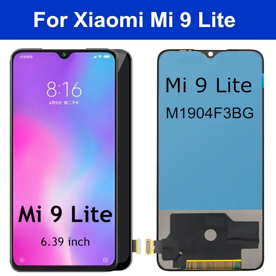 

ЖК-дисплей TFT 6,39 дюйма для Xiaomi Mi 9 Lite, сенсорный экран с дигитайзером, стекло в сборе для Xiaomi Mi9 lite, M1904F3BG, ЖК-дисплей