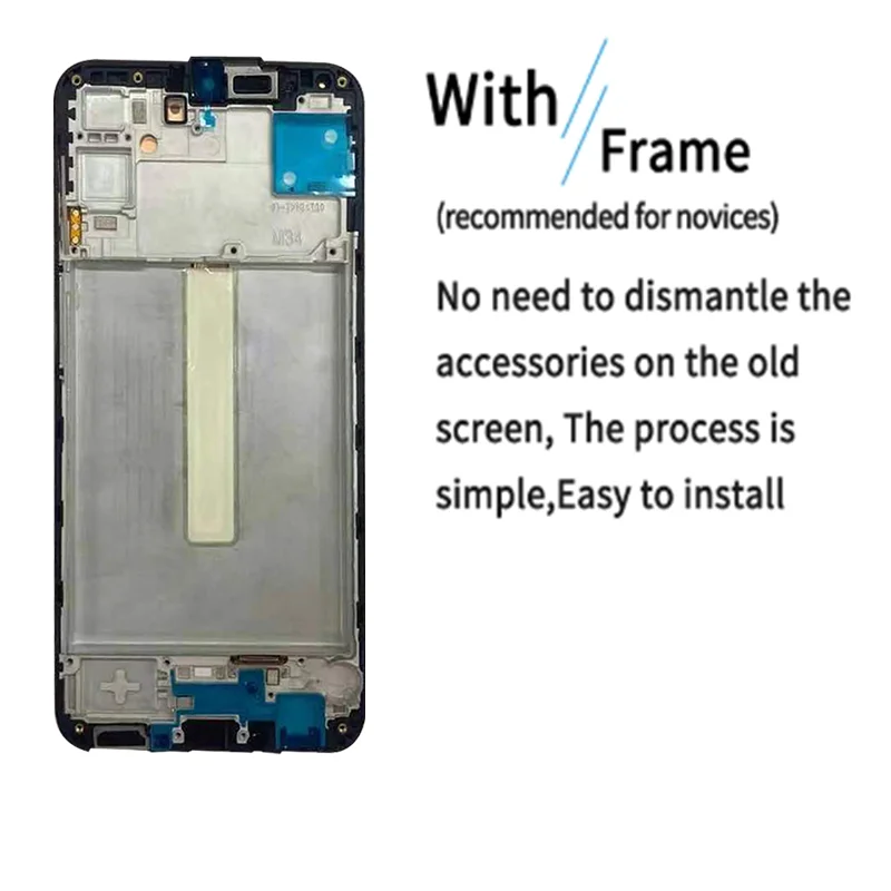 6.5“Super OLED For Samsung Galaxy M34 5G M346B LCD Display Touch Screen Digitizer For Samsung M34 M346B/DS LCD With Frame