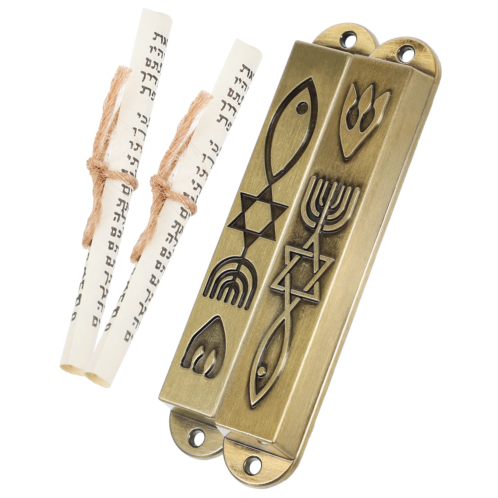 2 Pcs Gift Doorpost Mezuzah Decorative Religious Adornment House Decoration Crafts