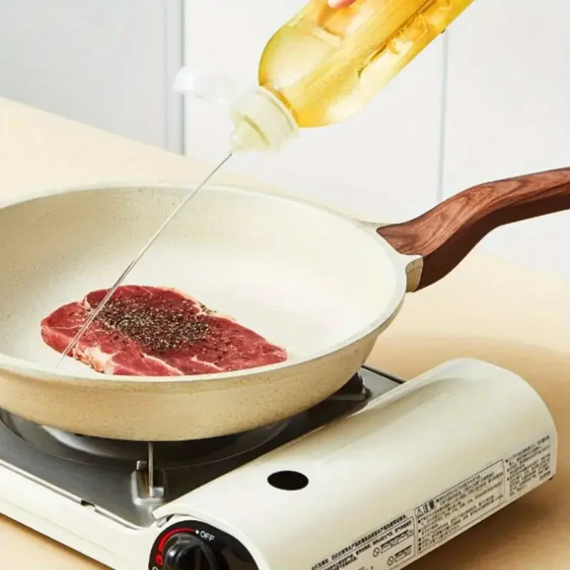 المطبخ التوابل زجاجة زيت ضغط ملء صلصة الزيت زجاجة خل مانعة للتسرب المنزلية التوابل خزان صلصة زجاحة ضغط