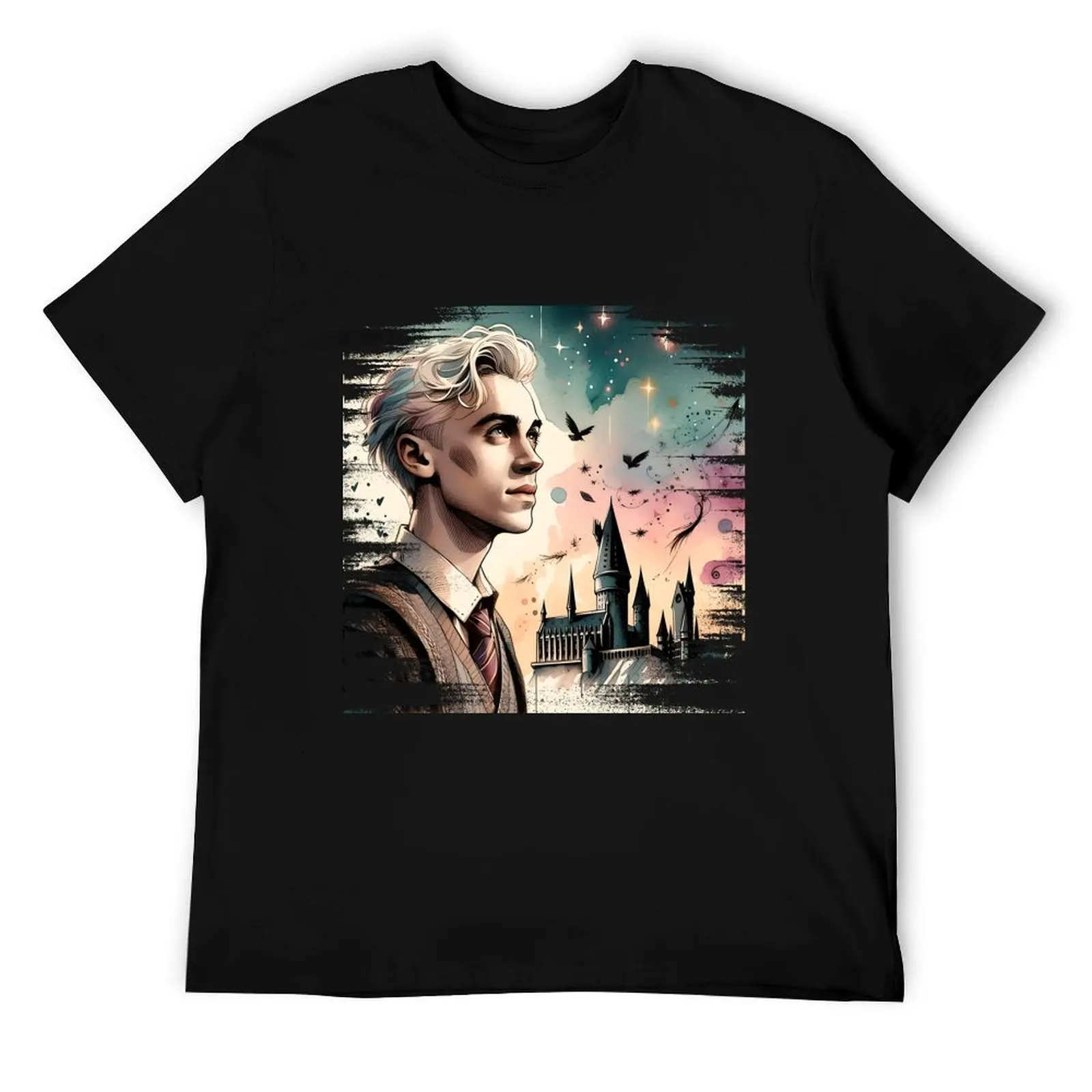 

Draco Malfoy T-Shirt anime t shirts oversize cotton t shirt pack t shirt man plain T-Shirt