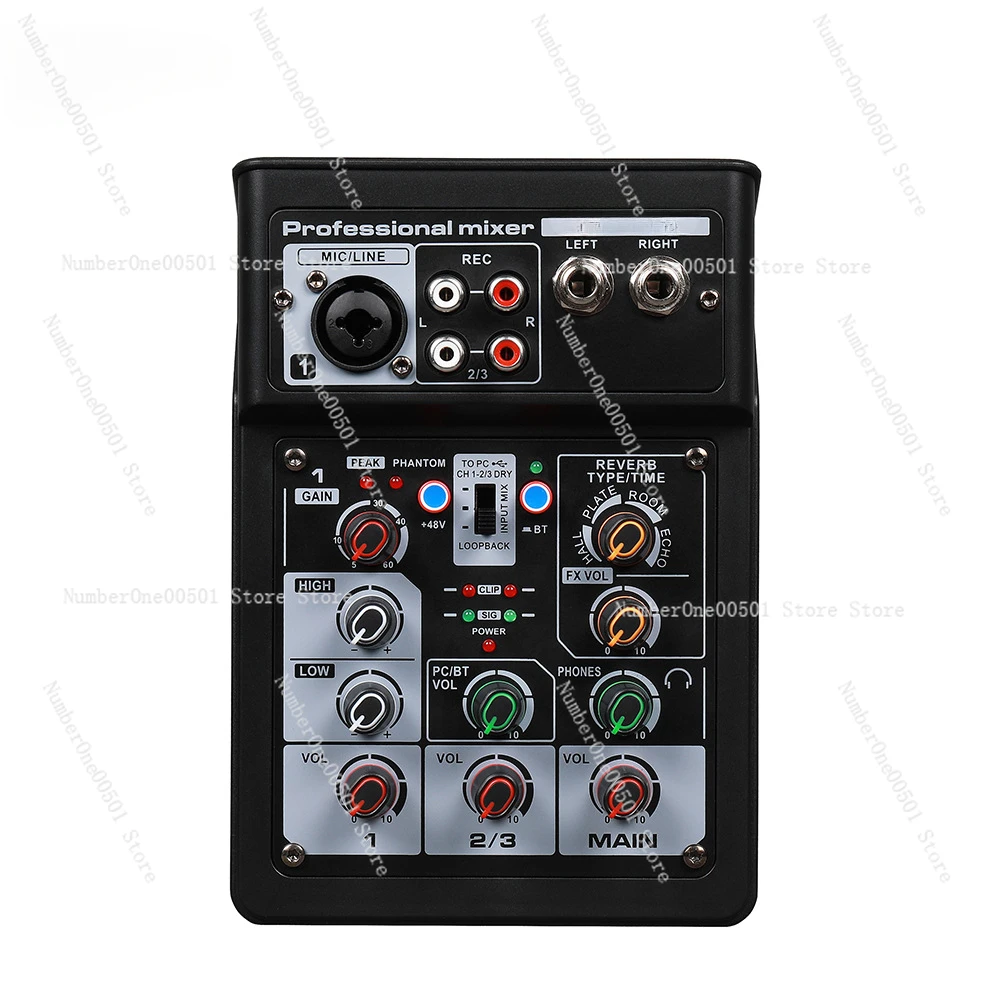 Track Recording OTG Outdoor Conference Audio Bluetooth Reverb Audio Processor Karaoke Live Sound Card Mixer