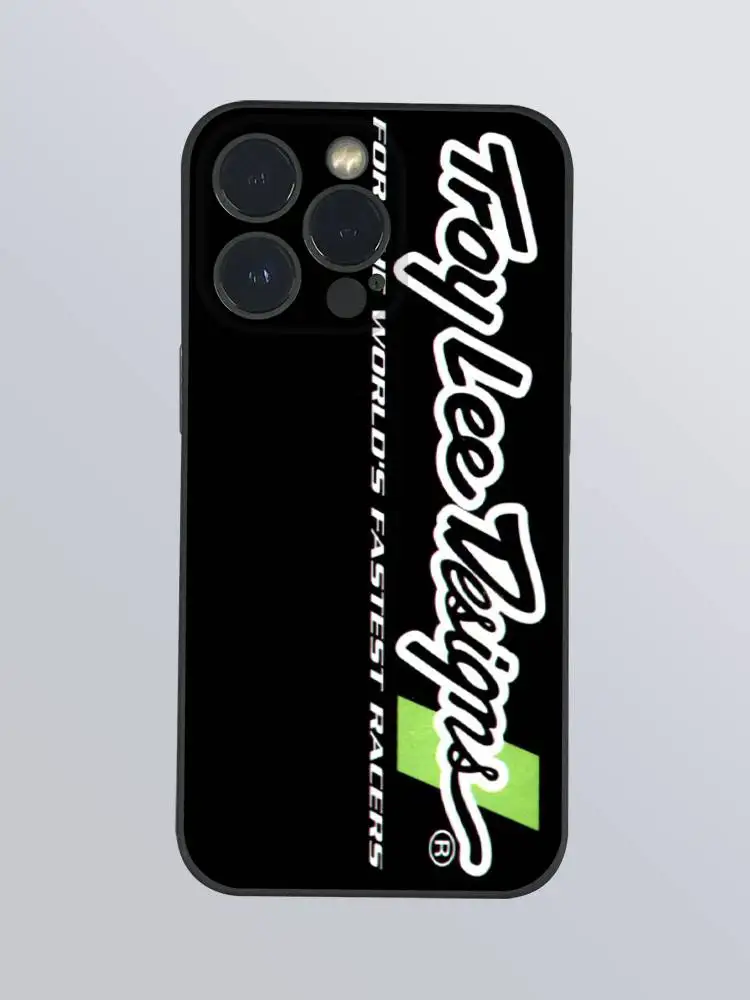 AliExpress NONE Cycling Design Logo T troy L lee DesignS Phone Case For IPhone 16 15 14 13 Pro Max Plus Mini Black Frosted Soft Shell Funda